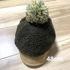 ベビー用　ボンボン付きキャップ