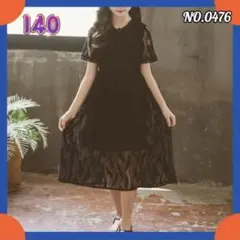 キッズワンピースフォーマル日常服ガールズパフスリーブプリンセスドレス子供