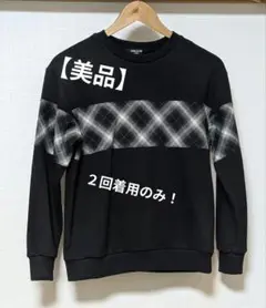 【美品】【着用２回】コムサイズム　トレーナー/黒150 フォーマル