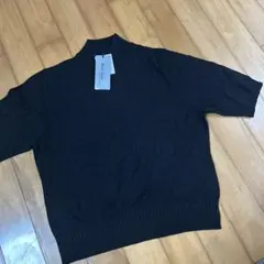 ハイネックニット 黒 ll