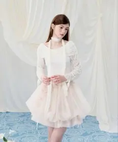 Treaturself Rosemotifribbontulleskirt - メルカリ