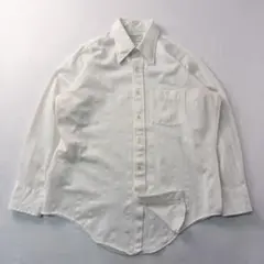 ビンテージ古着70s光沢 織柄 ドレープ ストライプ レトロ ドレス ポリシャツ