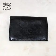 IL BISONTE イルビゾンテ レザー カードケース 本革 ブラックのサムネイル