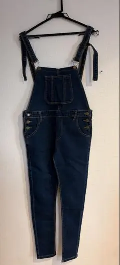 SPIGA ダークブルー デニムサロペット