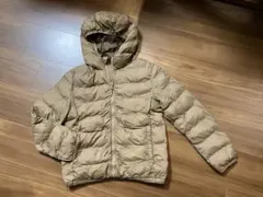 【UNIQLO】140cm boysライトウォームパデットパーカー　ダウン