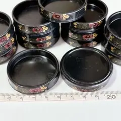 15個 寿司桶 黒 ミニチュア ドールハウス ハンドメイド 食器 お寿司 鮨