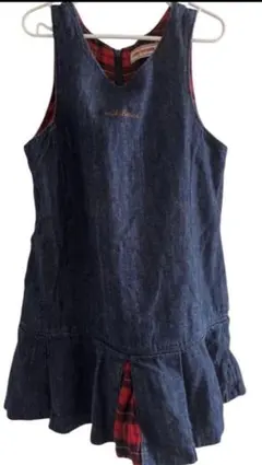 【miki HOUSE ミキハウス】デニムジャンパースカート