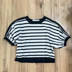shellerシェリエ ZIPPER ボーダーTshirtのサムネイル