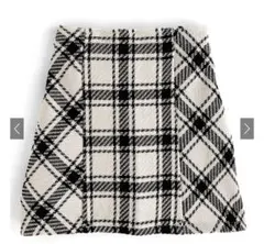 GRL バックリボンツイードチェックミニスカート Sサイズ