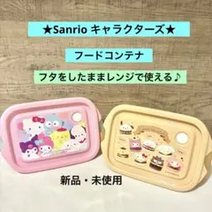 サンリオキャラクターズ フードコンテナ 2個セット 保存容器 新品 未使用のサムネイル