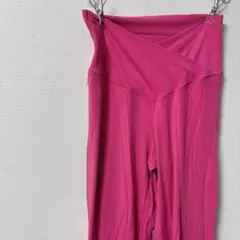 レディース ピンク ヨガパンツ 【M】フレア カジュアル