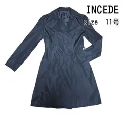トレンチコート　黒　11号　Lサイズ　INCEDEのサムネイル