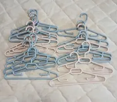 子供用ハンガー　17本　プラスチック　キッズハンガー　ベビーハンガー