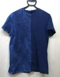 ＤＩＥＳＥＬ☆ダークブルー ☆左右非対称☆ Tシャツ☆Ｌサイズ☆１７９４８