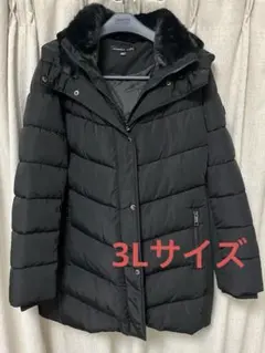 ANDREW MARC 黒 フード付き　ダウン　ロングコート　XXL