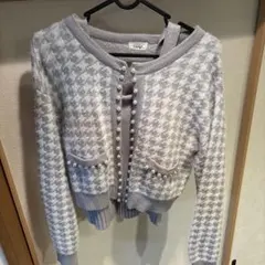 evelyn 千鳥柄 カーディガン ニット セット