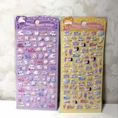 【新品】ラブリー バニーキャラクター シール 2種セット