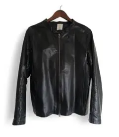 ☆美品 馬革 シングルライダースジャケット