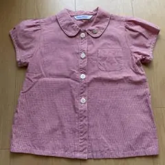 familiar ギンガムチェックシャツ　80