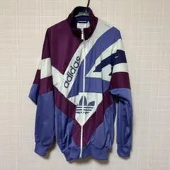 80s 90s adidas ゆるだぼ ジャージ パープル 紫