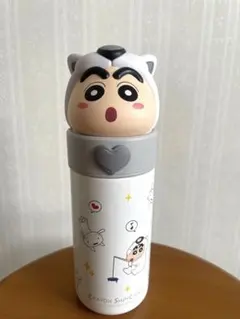 クレヨンしんちゃん 水筒 タンブラー 紫 うさぎ 韓国限定 - メルカリ