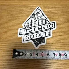 IT'S TIME TO GO OUT ステッカー