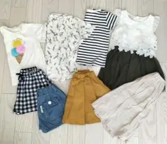 女の子 100cm 夏服 まとめ売りb 8点セット