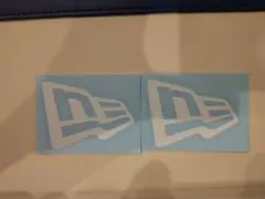 ニューエラ　NEW ERA　カッティングステッカー 2枚セット　白