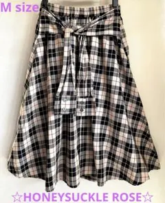 チェック柄 フレアスカート☆HONEYSUCKLE ROSE☆ Mサイズ