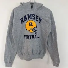 【M】ギルダン GILDAN RAMSEY FOOTBALL パーカー グレーのサムネイル