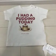 ジェラートピケ　プリン　ぷりん　ジェラピケ　ロゴTシャツ　ベビー　キッズ　80