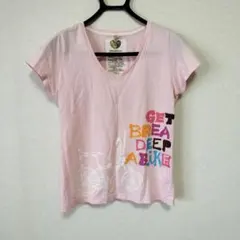 ROXY ロキシー Tシャツ 半袖 ピンク ロゴ プリントのサムネイル