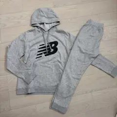 new balance グレー パーカー L/S セット