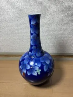 2899 深川製磁　葡萄瑠璃　小花瓶　未使用 Amazon.co.jp: 深川製磁 花瓶 葡萄 宮内庁御用達 ブドー ぶどう