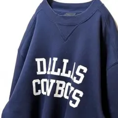 リーボックNFLダラスカウボーイズ スウェットグリーンネイビー紺色XL古着