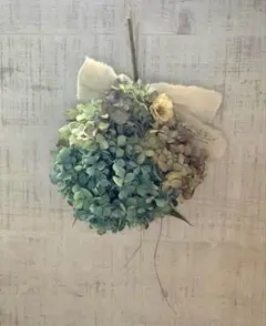 ドライフラワースワッグ ◌ ͙❁˚三色紫陽花