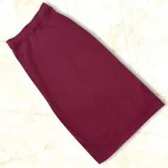未使用品　赤色ロングタイトスカート　Lサイズ