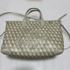 美品 アニヤハインドマーチ PVC ショルダーバッグ アイアムプラスチック