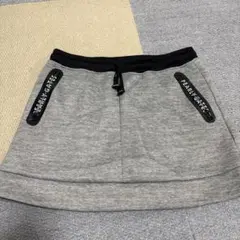 PEARLY GATES グレー スカート ウエストドローストリング付き