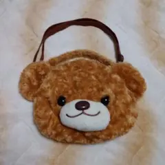 クマ顔デザイン ショルダーバッグ