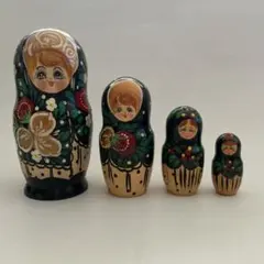 ヴィンテージ マトリョーシカ 4体セット ロシア ソ連 - メルカリ