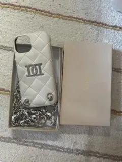 Darich ホワイトキルティングiPhoneケース
