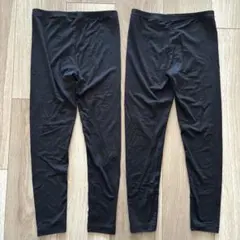 UNIQLO HEATTECH キッズレギンス 120cm ブラック　2枚セット