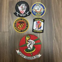 ヴィンテージ スコードロン パッチ ワッペン レザー ミリタリー 軍物
