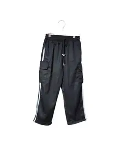 ブラックカーゴパンツ 120cm サイドストライプ