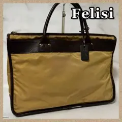 ☆ Felisi フェリージ 08-82 ナイロン レザー ハンドバッグ - メルカリ