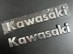 Kawasaki 真鍮製タンクエンブレム140mm 曲げ加工済み 左右 - メルカリ