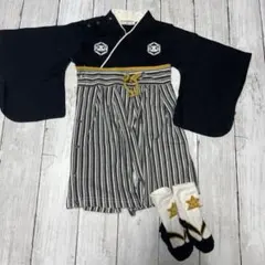 袴ロンパース 靴下　80