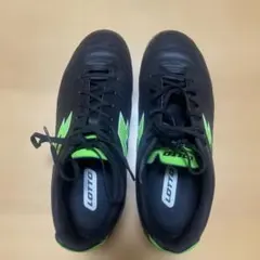 Lotto フットサルシューズ ブラック/グリーン　24センチ