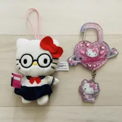 ハローキティ スクールコレクション　シークレット　マスコット メガネ